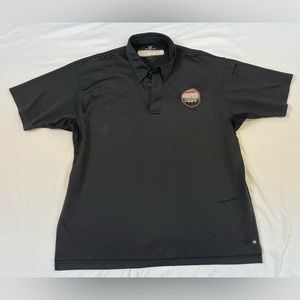 Kawasaki Off Road Rated Propped Polo Shirt Mens Black Measurements In Photos